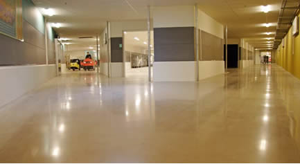 Industrial Polished Concrete - HTC Superfloor by Ecoflor